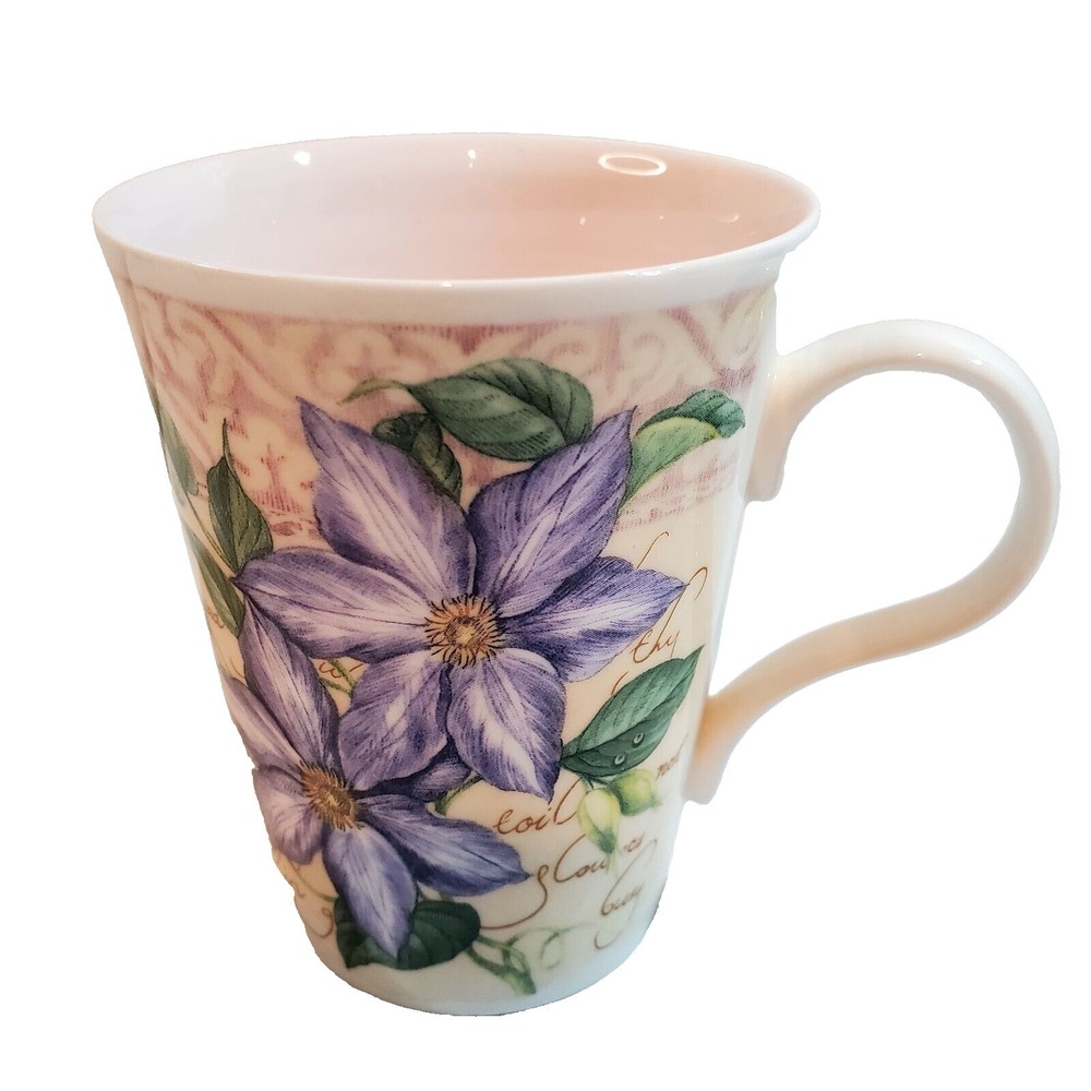 Vintage Crown Trent Fine Bone China Floral Coffee Tea Mug Cup Made in England
